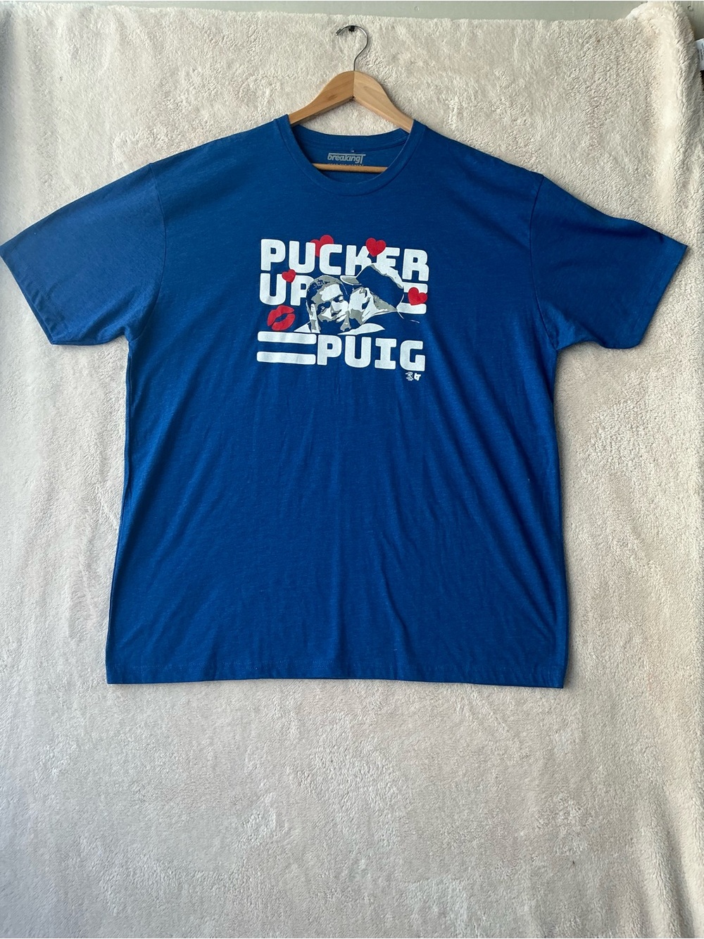 Pucker Up Puig Blue Graphic Tee